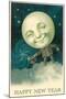 Smiling Moon Doffing Hat-null-Mounted Art Print