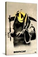 Smiling Reaper Banksy-null-Stretched Canvas