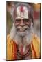 Smiling sadhu with Vishnu mark on his forehead, Rishikesh, Uttarakhand, India-Godong-Mounted Photographic Print