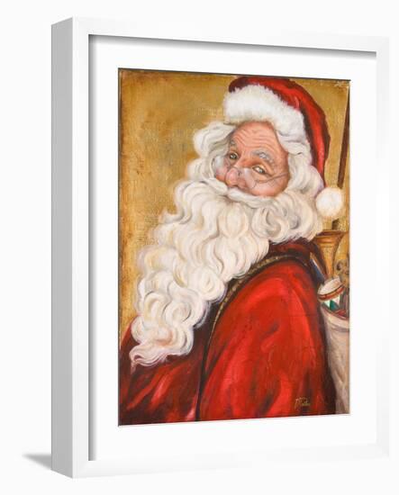 Smiling Santa-Patricia Pinto-Framed Art Print