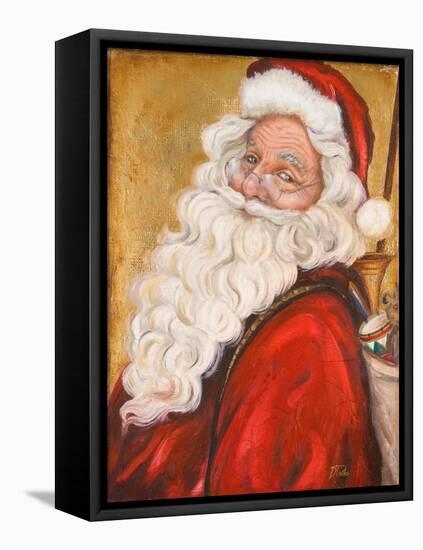 Smiling Santa-Patricia Pinto-Framed Stretched Canvas