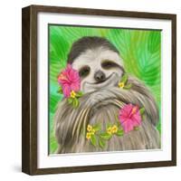 Smiling Sloth-Shari Warren-Framed Art Print