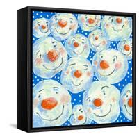 Smiling Snowballs, 2011-David Cooke-Framed Stretched Canvas