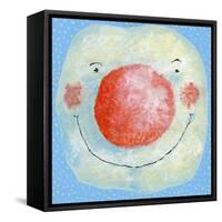 Smiling Snowman-David Cooke-Framed Stretched Canvas