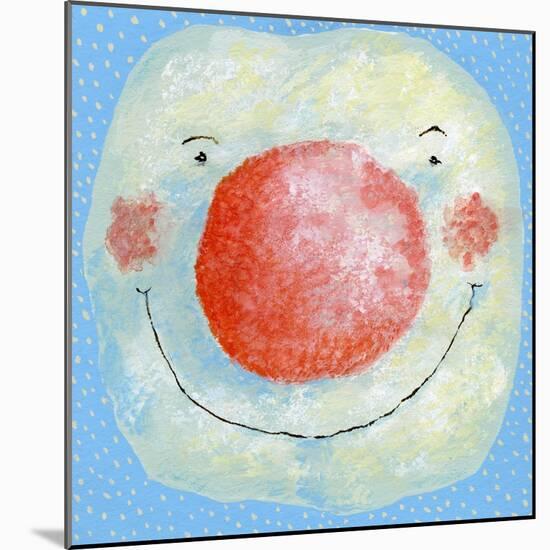 Smiling Snowman-David Cooke-Mounted Giclee Print