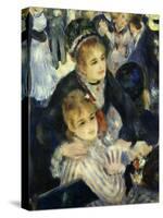 Smiling Women, from Bal Du Moulin De La Galette, Dance at Moulin De La Galette, Paris, 1876, Detail-Pierre-Auguste Renoir-Stretched Canvas