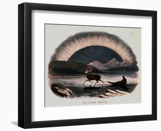 Smimthsonian Libraries: Aurora Borealis from "Thirty Plates Illustrative of Natural Phenomena"-null-Framed Art Print