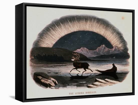 Smimthsonian Libraries: Aurora Borealis from "Thirty Plates Illustrative of Natural Phenomena"-null-Framed Stretched Canvas