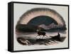 Smimthsonian Libraries: Aurora Borealis from "Thirty Plates Illustrative of Natural Phenomena"-null-Framed Stretched Canvas