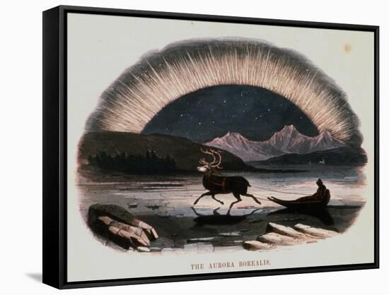 Smimthsonian Libraries: Aurora Borealis from "Thirty Plates Illustrative of Natural Phenomena"-null-Framed Stretched Canvas