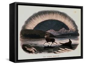 Smimthsonian Libraries: Aurora Borealis from "Thirty Plates Illustrative of Natural Phenomena"-null-Framed Stretched Canvas