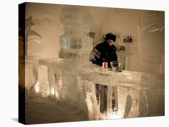 Smirnoff Ice Bar, Ice Hotel, Quebec, Quebec, Canada-Alison Wright-Stretched Canvas
