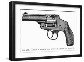 Smith and Wesson Revolver-null-Framed Giclee Print