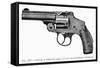 Smith and Wesson Revolver-null-Framed Stretched Canvas