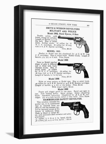 Smith and Wesson Revolvers-null-Framed Giclee Print