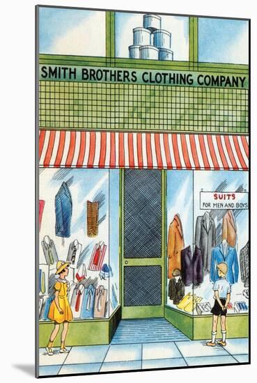 Smith Brothers Clothing Company-Julia Letheld Hahn-Mounted Art Print