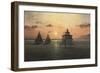 Smith Point Sunset-David Knowlton-Framed Giclee Print