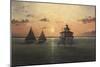 Smith Point Sunset-David Knowlton-Mounted Giclee Print