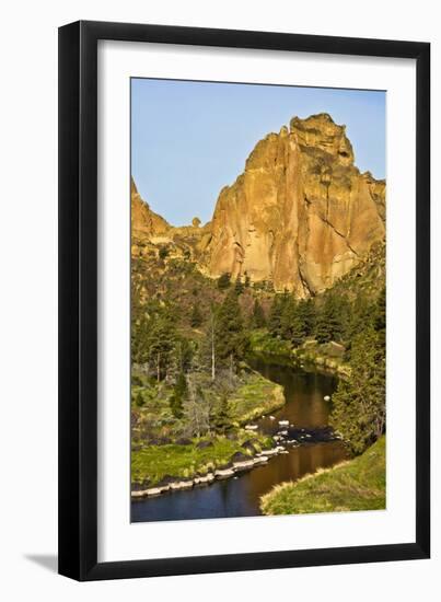 Smith Rock, Crooked River, Smith Rock State Park, Oregon, Usa-Michel Hersen-Framed Photographic Print