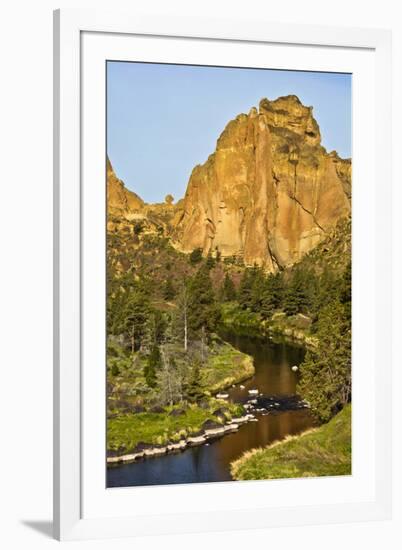 Smith Rock, Crooked River, Smith Rock State Park, Oregon, Usa-Michel Hersen-Framed Photographic Print