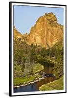 Smith Rock, Crooked River, Smith Rock State Park, Oregon, Usa-Michel Hersen-Framed Premium Photographic Print