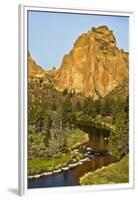 Smith Rock, Crooked River, Smith Rock State Park, Oregon, Usa-Michel Hersen-Framed Premium Photographic Print