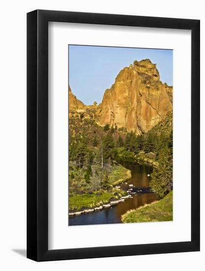 Smith Rock, Crooked River, Smith Rock State Park, Oregon, Usa-Michel Hersen-Framed Photographic Print