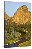 Smith Rock, Crooked River, Smith Rock State Park, Oregon, Usa-Michel Hersen-Stretched Canvas