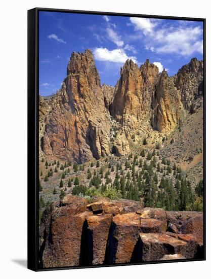 Smith Rock, Oregon-Steve Terrill-Framed Stretched Canvas