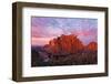 Smith Rock State Park at sunrise, Oregon. Famous for rock climbing.-Adam Jones-Framed Photographic Print