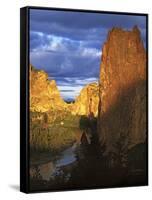 Smith Rocks State Park, Oregon, USA-Charles Gurche-Framed Stretched Canvas