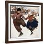 Smith: Silver Skates-Jessie Willcox-Smith-Framed Giclee Print