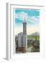 Smith Tower Building, Seattle - Seattle, WA-Lantern Press-Framed Art Print