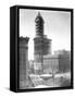 Smith Tower Construction Photograph - Seattle, WA-Lantern Press-Framed Stretched Canvas