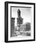 Smith Tower Construction Photograph - Seattle, WA-Lantern Press-Framed Art Print