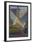 Smith Tower, Seattle, Washington-Lantern Press-Framed Art Print
