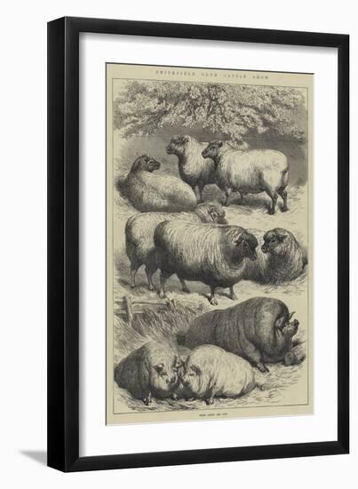 Smithfield Club Cattle Show, Prize Sheep and Pigs-null-Framed Giclee Print