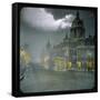 Smithfield Market by Night-null-Framed Stretched Canvas