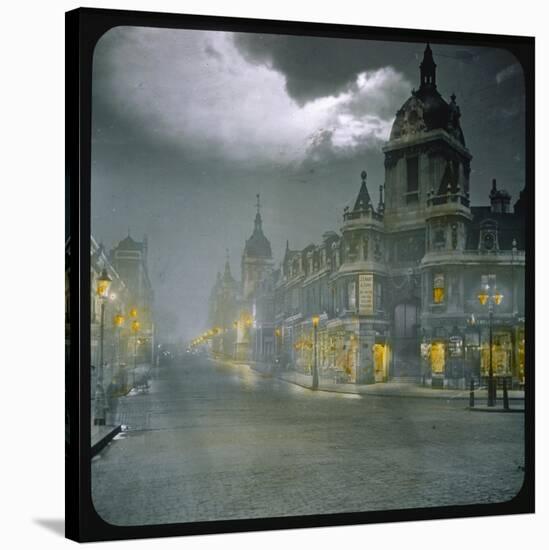 Smithfield Market by Night-null-Stretched Canvas