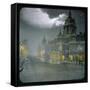 Smithfield Market by Night-null-Framed Stretched Canvas