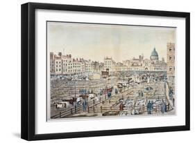 Smithfield Market, City of London, 1855-null-Framed Giclee Print