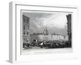 Smithfield Market from the Barrs, Engraved by Thomas Barber, C.1830-Shepherd-Framed Giclee Print