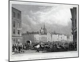 Smithfield Market from the Barrs, Engraved by Thomas Barber, C.1830-Shepherd-Mounted Giclee Print