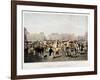 Smithfield Market, London, C1840-Frederick Christian Lewis-Framed Giclee Print