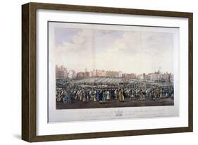 Smithfield Market, West Smithfield, City of London, C1825-Nathaniel Whittock-Framed Giclee Print