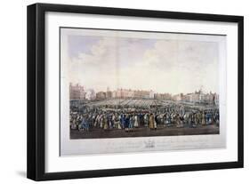 Smithfield Market, West Smithfield, City of London, C1825-Nathaniel Whittock-Framed Giclee Print