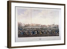 Smithfield Market, West Smithfield, City of London, C1825-Nathaniel Whittock-Framed Giclee Print