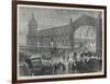 Smithfield Meat Market in London at 2 O'Clock in the Morning-null-Framed Art Print