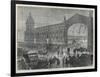 Smithfield Meat Market in London at 2 O'Clock in the Morning-null-Framed Art Print