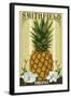 Smithfield, Virginia - Colonial Pineapple-Lantern Press-Framed Art Print